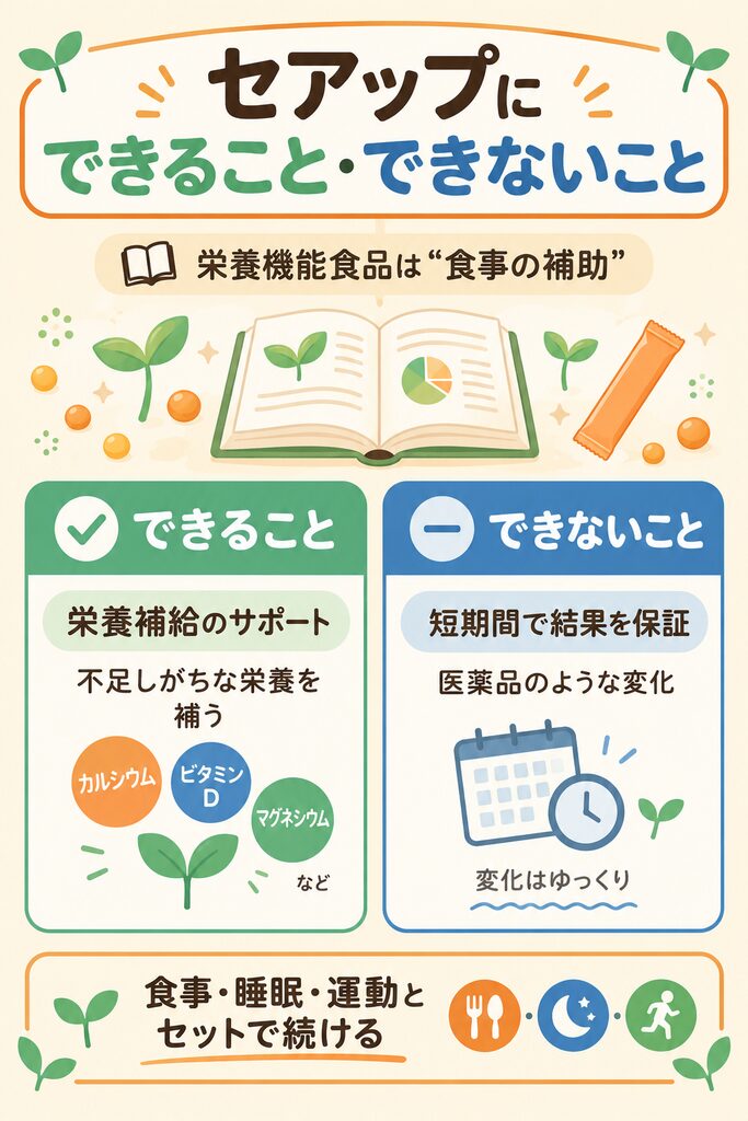セアップにできること・できないことの整理